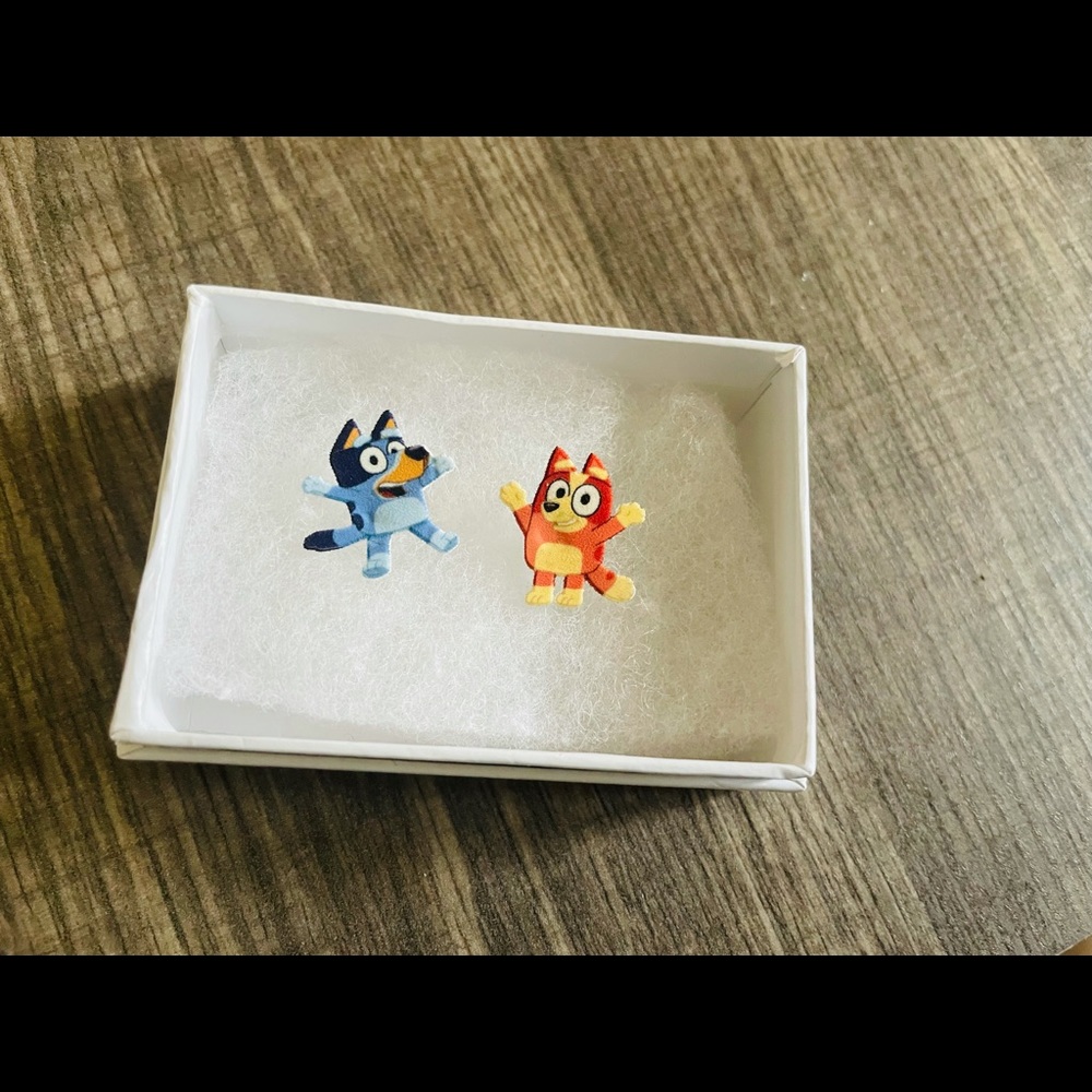 Bluey and bingo earrings